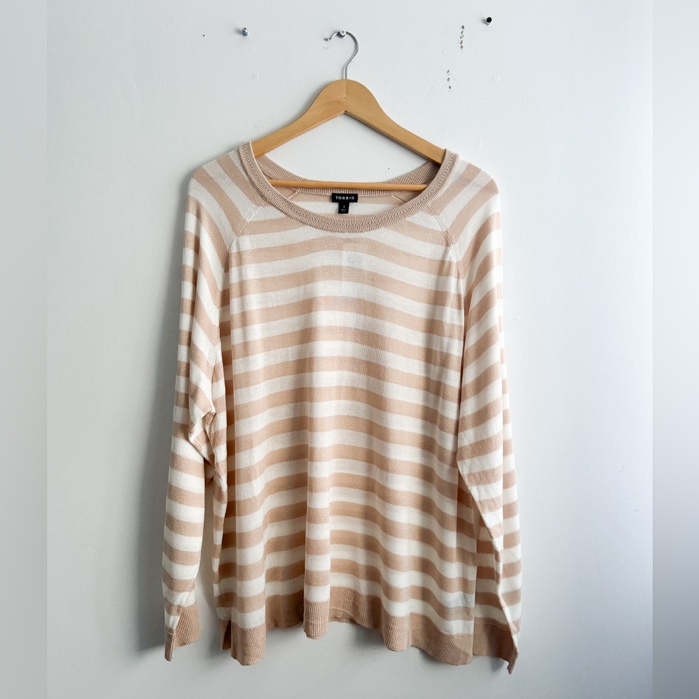 Torrid Striped Knit Top